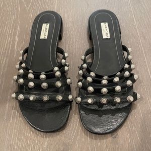 Balenciaga Studded Flat Sandals